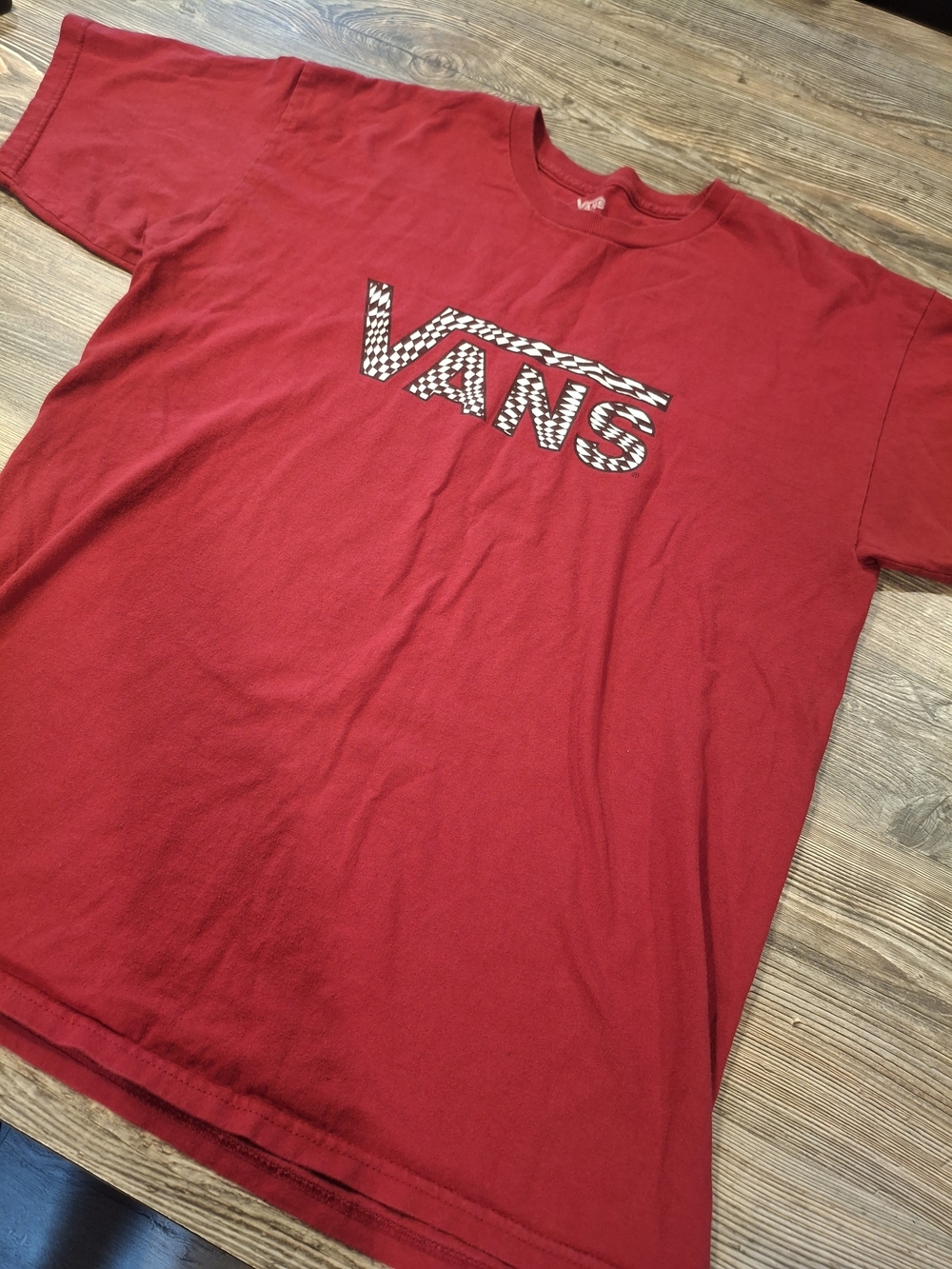 Vans Men's Red Logo Tee